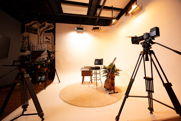 WUNY Studio Infinity Cyclorama Wall Recording Studio in Queens NYC