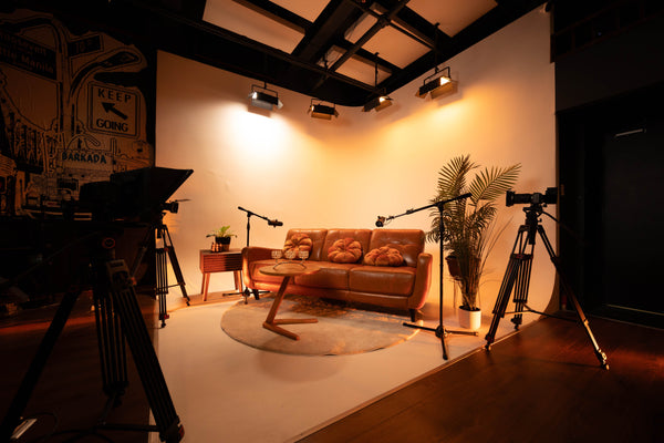 WUNY Studio Podcast Studio Set Queens NYC